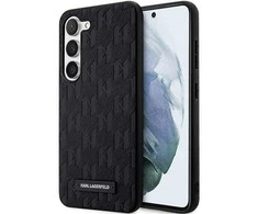 Samsung Galaxy S23 Plus Karl Lagerfeld dėklas Saffiano Mono Metal Logo (KLHCS23MSAKLHPK) juodos spalvos