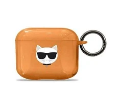 Karl Lagerfeld AIRPODS PRO KLA3UCHFL SILICONE COVER Oranžinis