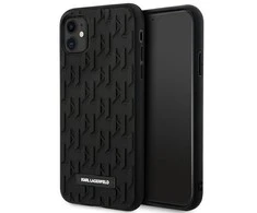 Apple iPhone 11 Karl Lagerfeld dėklas 3D Monogram (KLHCN61RUPKLPK) juodos spalvos