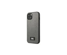 Dėklas Karl Lagerfeld KLHCP13MSFMP2DG iPhone 136,1" hardcase sidabrinė/sidabrinis Saffiano Plaque