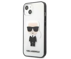 Dėklas Apple iPhone 13 Mini Karl Lagerfeld Ikonik Karl (KLHCP13SHIKCK) skaidrus