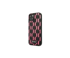 Apple iPhone 13 Mini Karl Lagerfeld dėklas Monogram Plaque (KLHCP13SMNMP1P) rožinės spalvos