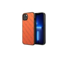 Apple iPhone 13 Mini Karl Lagerfeld dėklas Perforated Allover (KLHCP13SPTLO) oranžinės spalvos
