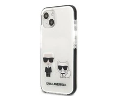 Apple iPhone 13 Mini Karl Lagerfeld dėklas Karl&amp;Choupette baltos spalvos