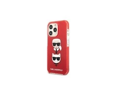 Apple iPhone 13 Pro Karl Lagerfeld dėklas Karl&amp;Choupette Head (KLHCP13LTPE2TR) raudonos spalvos