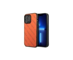 Apple iPhone 13 Pro Max Karl Lagerfeld dėklas Perforated Allover (KLHCP13XPTLO) oranžinis