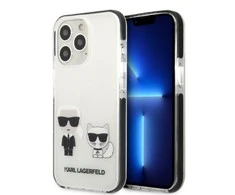 Apple iPhone 13 Pro Max Karl Lagerfeld dėklas Karl &amp; Choupette baltos spalvos
