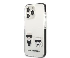 Apple iPhone 13 Pro Max Karl Lagerfeld dėklas Karl &amp; Choupette baltos spalvos