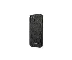Apple iPhone 13 Pro Max Karl Lagerfeld dėklas Monogram Plaque juodos spalvos