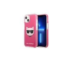Apple iPhone 13 Pro Max Karl Lagerfeld dėklas Choupette Head (KLHCP13XTPECPI) rožinės spalvos
