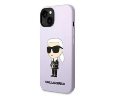 Dėklas Karl Lagerfeld KLHCP14MSNCHBCP IPHONE 14 PLUS / 15 PLUS 6.7 "HARDCASE Rožinis / Rožinis SILICONE CHOUPETTE