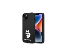 Karl Lagerfeld dėklas, skirtas iPhone 14 Plus 6,7 KLHMP14MSNCHBCK juodas kietas dėklas, skirtas Magsafe Silicone NFT Choupette