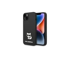 Dėklas Karl Lagerfeld KLHCP14MSLCTBK IPHONE 14 PLUS / 15 PLUS 6.7 "HARDCASE JUODA / Juodas SILICONE CHOUPETTE BODY