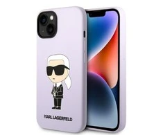 Dėklas Karl Lagerfeld KLHCP14MSNCHBCP IPHONE 14 PLUS / 15 PLUS 6.7 "HARDCASE Rožinis / Rožinis SILICONE CHOUPETTE