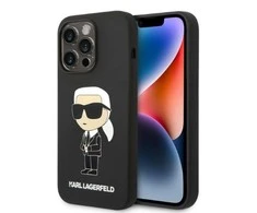 Dėklas Karl Lagerfeld KLHCP14MSNIKBCK IPHONE 14 PLUS / 15 PLUS 6.7 "HARDCASE Juodas / Juodas SILICONE IKONIK