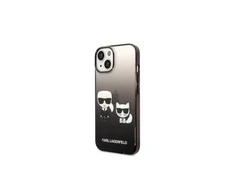 Dėklas Karl Lagerfeld KLHCP14MTGKCK IPHONE 14 PLUS / 15 PLUS 6.7 "HARDCASE JUODA / Juodas GRADIENT IKONIK KARL &amp; CHOUPETTE