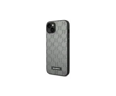 Apple iPhone 14 plus Karl Lagerfeld dėklas Saffiano Mono Metal Logo (KLHCP14MSAKLHPG) pilkos spalvos