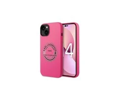 Apple iPhone 14 plus Karl Lagerfeld dėklas Silicone RSG (KLHCP14MSRSGRCF) rožinės spalvos