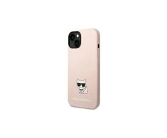 Apple iPhone 14 Pro Karl Lagerfeld dėklas Silicone Choupette Body light rožinės spalvos