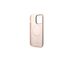 Apple iPhone 14 Pro Karl Lagerfeld dėklas silikoninis Karl &amp; Choupette Magsafe (KLHMP14LSSKCI) light rožinės spalvos
