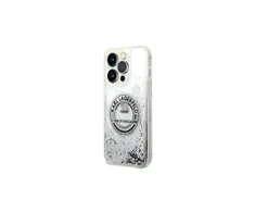 Apple iPhone 14 Pro Karl Lagerfeld dėklas Liquid Glitter RSG sidabrinės spalvos
