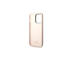 Karl Lagerfeld Liquid Silikoninis dėklas skirtas iPhone 14 Pro, rožinis
