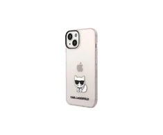 Dėklas Karl Lagerfeld Choupette Logo Case skirtas iPhone 14 Pro, rožinis