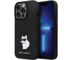 Dėklas Karl Lagerfeld KLHCP14XSMHCNPK IPHONE 14 PRO MAX 6.7 "Juodas/Juodas HARDCASE SILICONE C METAL PIN