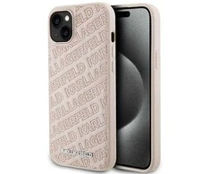 Dėklas Karl Lagerfeld Quilted K Pattern - Apple iPhone 15 Case Rožinė