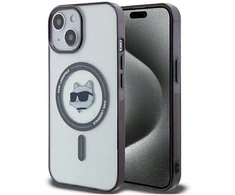Karl Lagerfeld IML Choupette Head MagSafe dėklas – Apple iPhone 15 / 14 / 13 dėklas, skaidrus