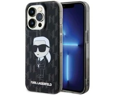 Apple iPhone 15 Pro Karl Lagerfeld Hardcase Monogram Ikonik (KLHCP15LHNKMKLK) dėklas telefonui skaidrus