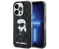 Apple iPhone 15 Pro Max Karl Lagerfeld Hardcase Monogram Ikonik (KLHCP15XHNKMKLK) dėklas telefonui skaidrus