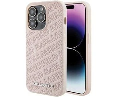 Apple iPhone 15 Pro Max Karl Lagerfeld dėklas Quilted K Pattern (KLHCP15XPQKPMP) rožinės spalvos