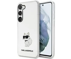 Samsung Galaxy S23 Plus Karl Lagerfeld dėklas Ikonik Choupette (KLHCS23MHNCHTCT) skaidrus