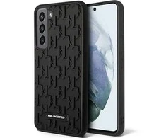 Karl Lagerfeld Monogram 3D Pattern - dėklas skirtas Samsung Galaxy S23 Juodas