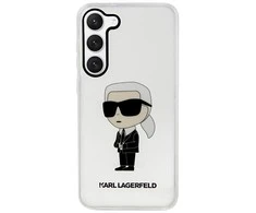 Karl Lagerfeld KLHCS23MHNIKTCT S23+ S916skaidrus kietas dėklas Ikonik Karl Lagerfeld