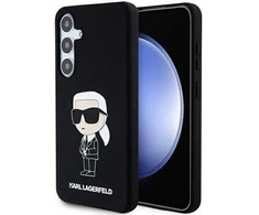 Samsung Galaxy S24 Plus Karl Lagerfeld silikoninis dėklas Ikonik (KLHCS24MSNIKBCK) juodos spalvos