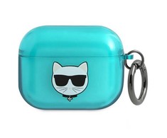 Karl Lagerfeld Choupette AirPods Pro dėklas - Mėlyna