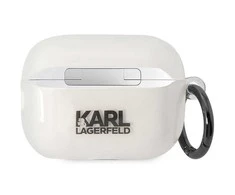 Apple AirPods Pro 2 Karl Lagerfeld Ikonik Choupette (KLAP2HNCHTCT) ausinių dėklas skaidrus