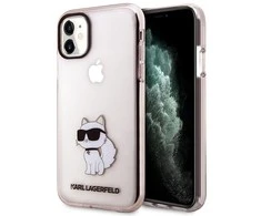 Apple iPhone 11 / XR Karl Lagerfeld dėklas Ikonik Choupette (KLHCN61HNCHTCP) rožinės spalvos