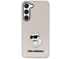 Apple iPhone 12 / 12 Pro Karl Lagerfeld dėklas Ikonik Choupette (KLHCP12MHNCHTCP) rožinės spalvos