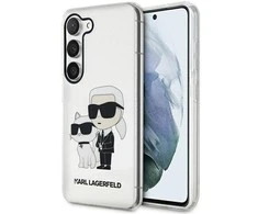 Karl Lagerfeld KLHCP12MHNKCTGT Apple iPhone 12 /12 Pro 6.1" dėklas telefonui skaidrus Gliter Karl&amp;Choupette