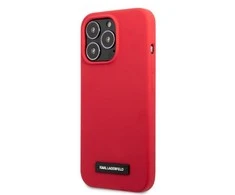 Apple iPhone 13 Pro Karl Lagerfeld dėklas Silicone Plaque raudonos spalvos