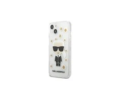 Dėklas Karl Lagerfeld KLHCP13SHFLT IPHONE 13 MINI 5.4 "TRANSPARENT/TRANSPARENT FLOWER IKONIK KARL