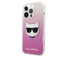 Apple iPhone 13 Pro Max Karl Lagerfeld dėklas Choupette Head (KLHCP13XCTRP) rožinės spalvos