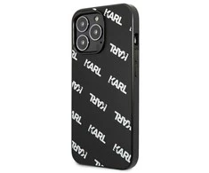 Apple iPhone 13 Pro Karl Lagerfeld dėklas Allover (KLHCP13LPULMBK3) juodos spalvos