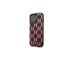 Apple iPhone 13 Pro Karl Lagerfeld dėklas Monogram Plaque (KLHCP13LMNMP1P) rožinės spalvos