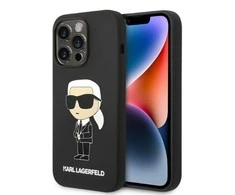 Karl Lagerfeld dėklas, skirtas iPhone 14 Pro 6,1 KLHMP14LSNIKBCK juodos spalvos kietas dėklas , skirtas Silikoninis Ikonik Magsafe