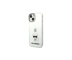 Dėklas Karl Lagerfeld Choupette Logo Case skirtas iPhone 14 Pro, skaidrus