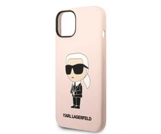 Karl Lagerfeld dėklas, skirtas iPhone 14 6,1 KLHCP14SSNIKBCP rožinės spalvos HC Silicone NFT Ikonik